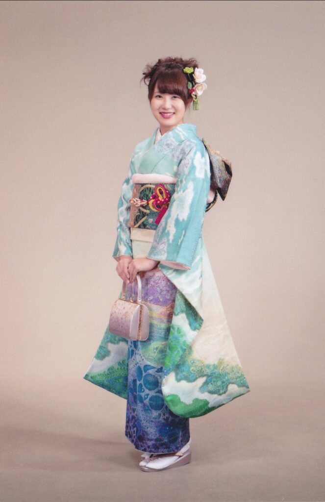 お嬢さんの振袖姿