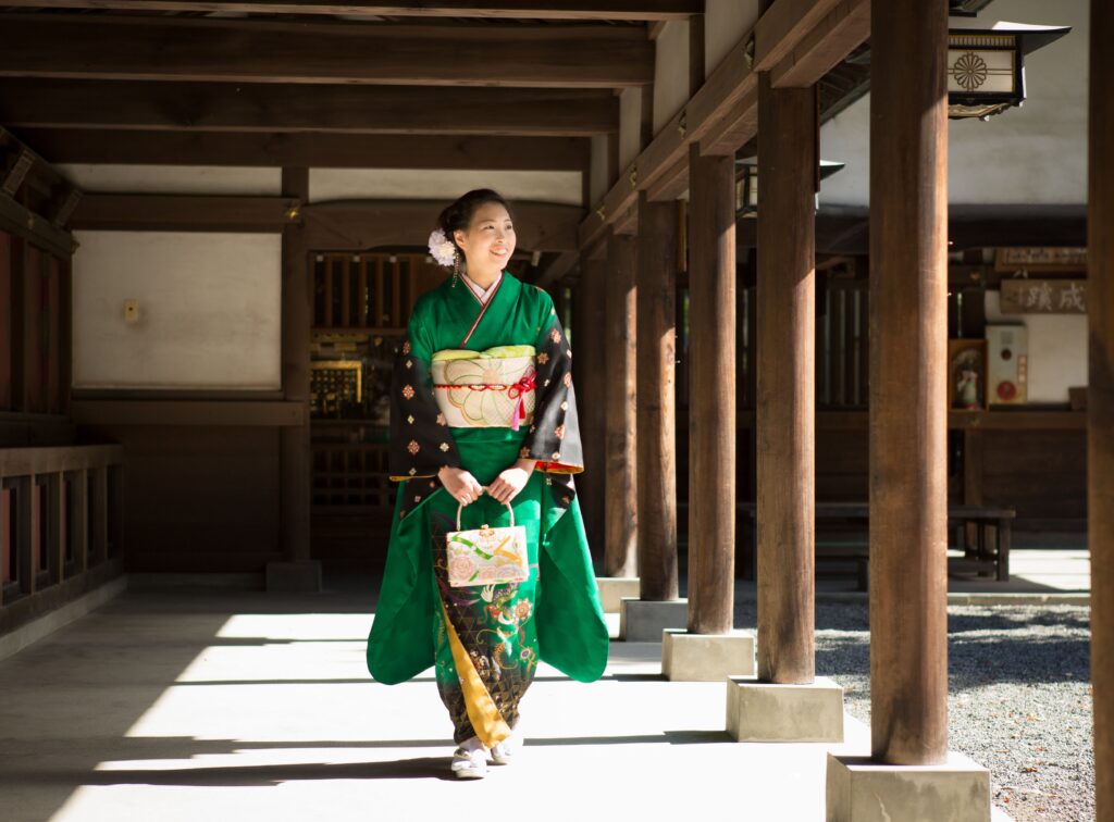 振袖のロケーション写真