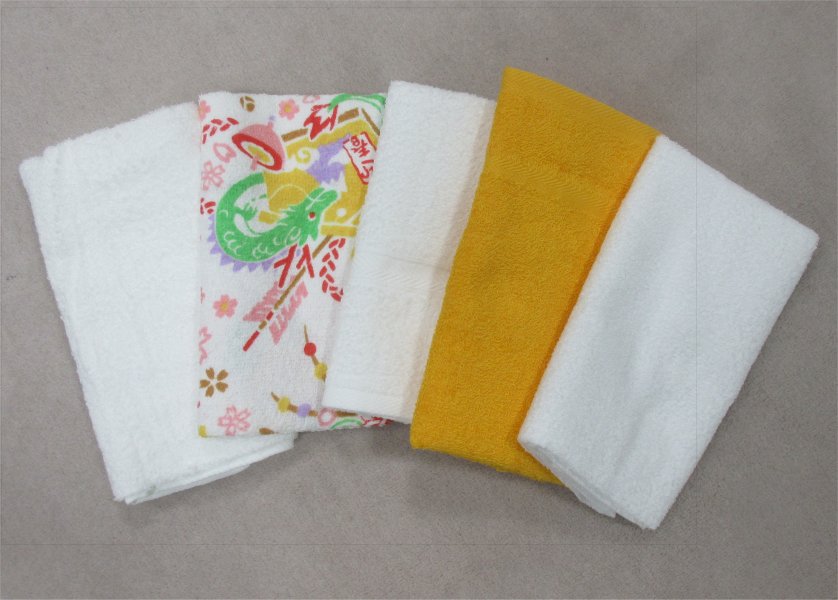 振袖の着付の補正で使うタオル