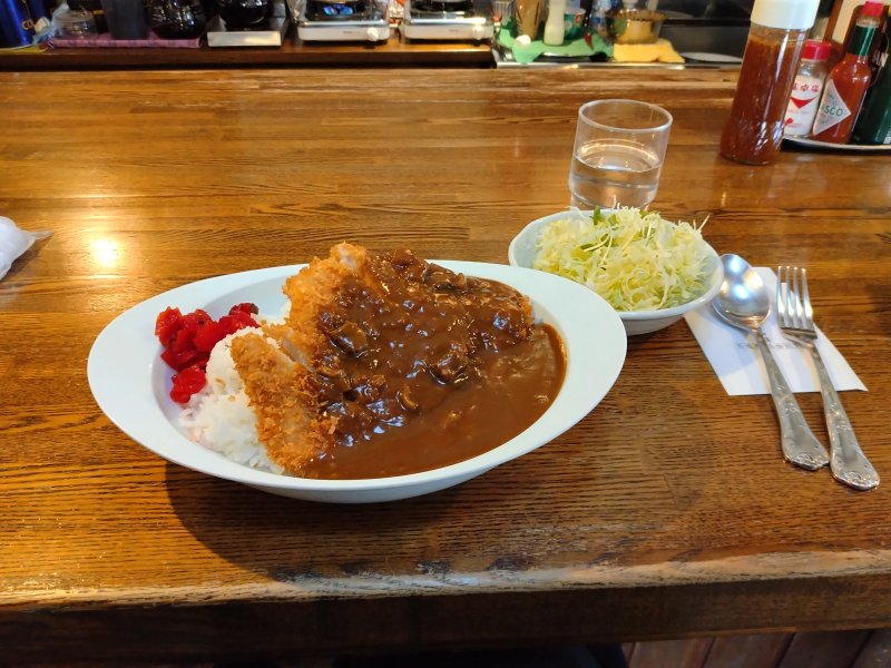 駅馬車のカツカレー